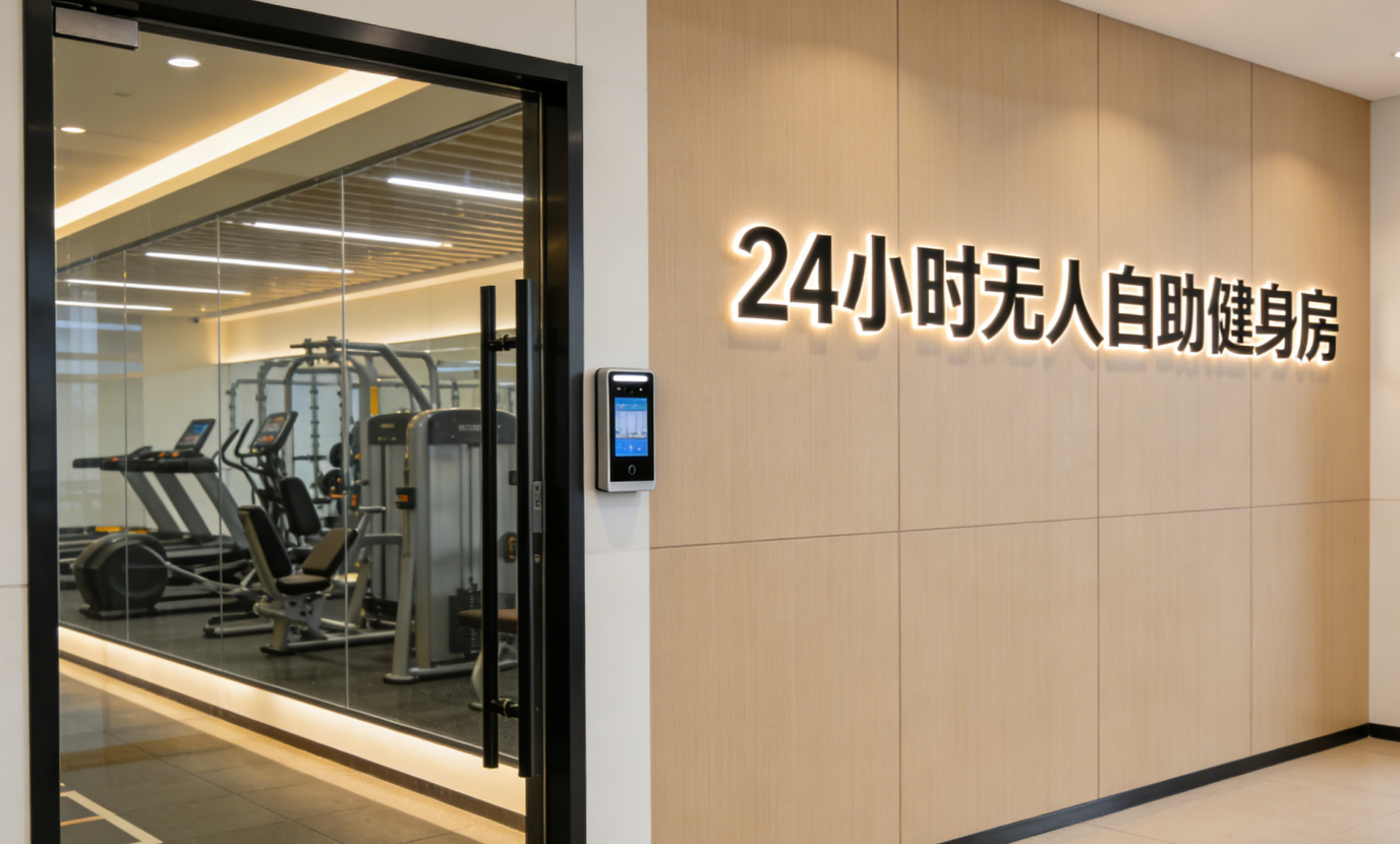24h 自助健身房｜人脸门禁软硬件一站式